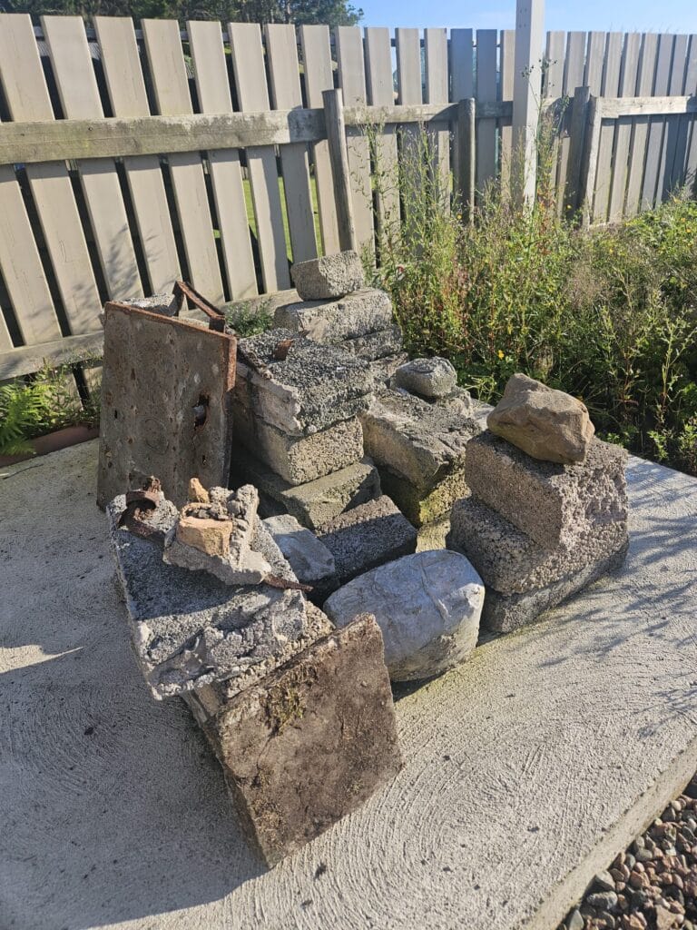 Before: Rubble and concrete removal in Ballymoney