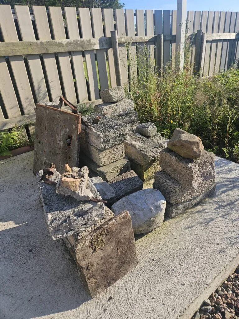 Before: Rubble and concrete removal in Ballymoney