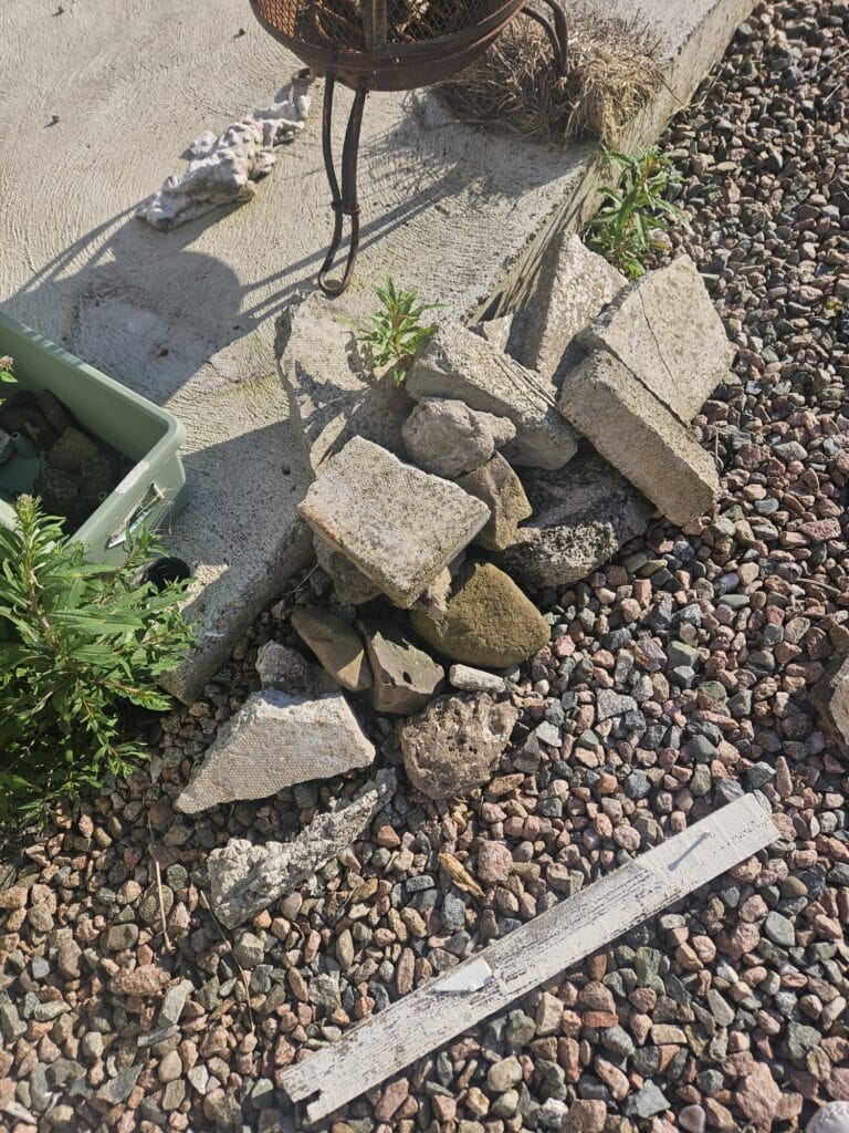 Before — Rubble and concrete removal in Ballymoney