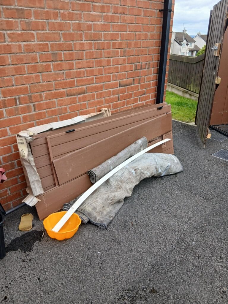 Before — Shed dismantling and garden clearance in Ahoghill