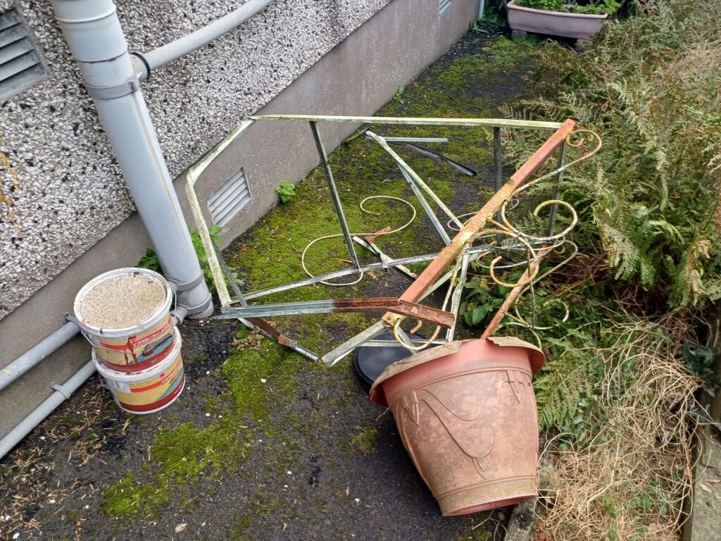Before — Shed dismantling and garden clearance in Ballymena