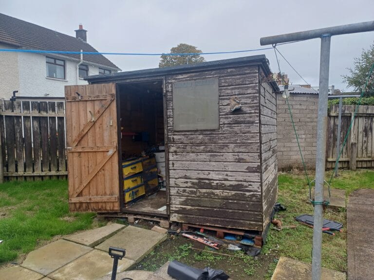 Before: Old shed removal and clearance in Ballymena